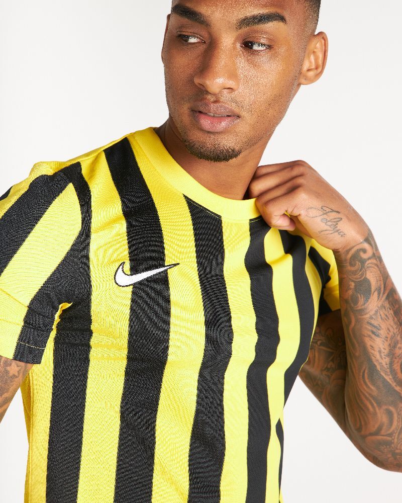 Camiseta Nike Striped Division IV Amarillo y Negro para Hombre - CW3813-719