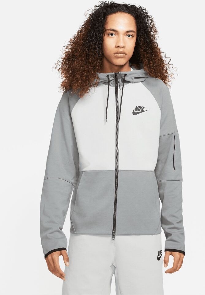 Sudadera con zip y capucha Nike Sportswear Essential Gris y Negro Hombre - DD5284-077