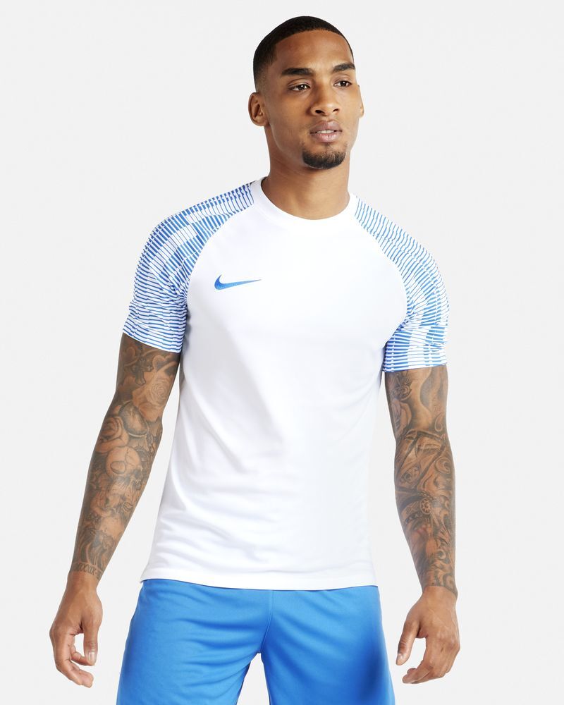 Camiseta de competicion Nike Academy Blanco y Azul Real para Hombre - DH8031-102