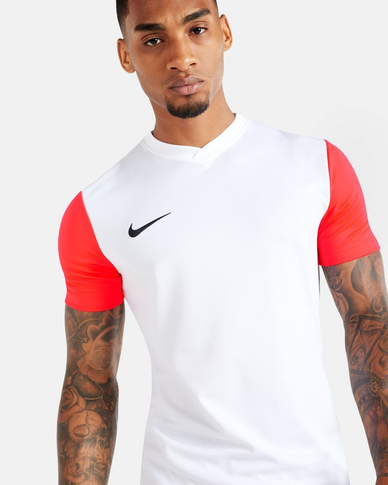 Camiseta Nike Tiempo Premier II Blanco y Rojo Hombre - DH8035-101