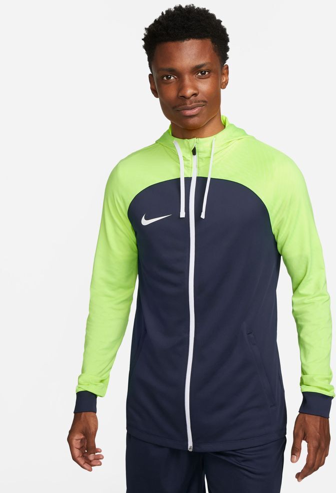 Chaqueta de chándal Nike Strike 23 Azul Marino y Amarillo Fluorescente para Hombre - DR2571-452