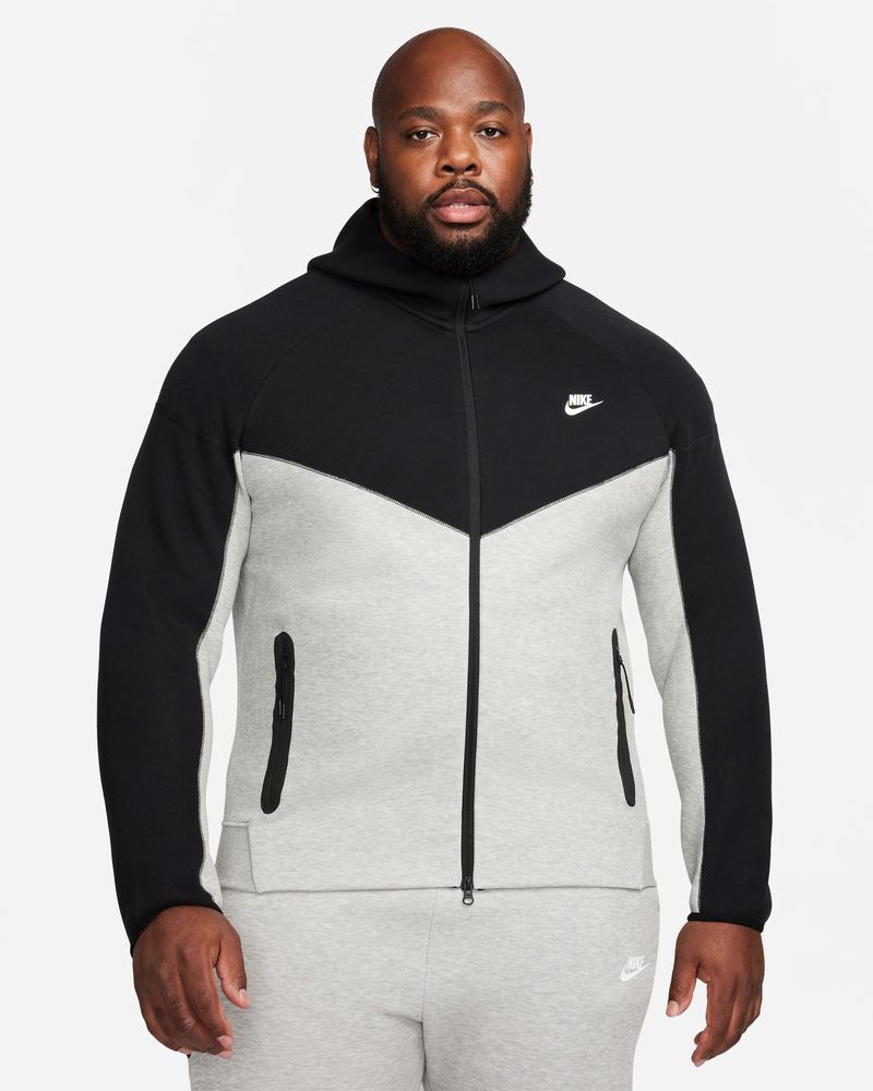 Sudadera con zip y capucha Nike Sportswear Tech Fleece Gris y Negro Hombre - FB7921-064