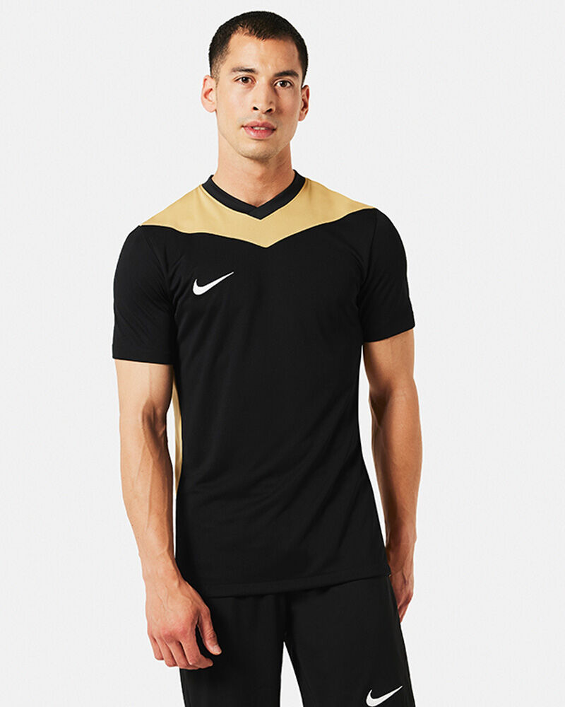 Camiseta Nike Park Derby IV Negro y Oro Hombre - FD7430-011