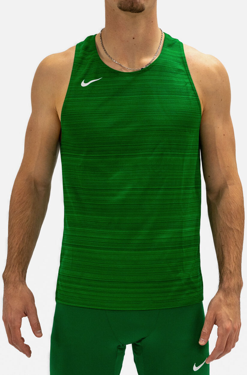 Camiseta sin mangas de running Nike Stock Verde Hombre - NT0300-302