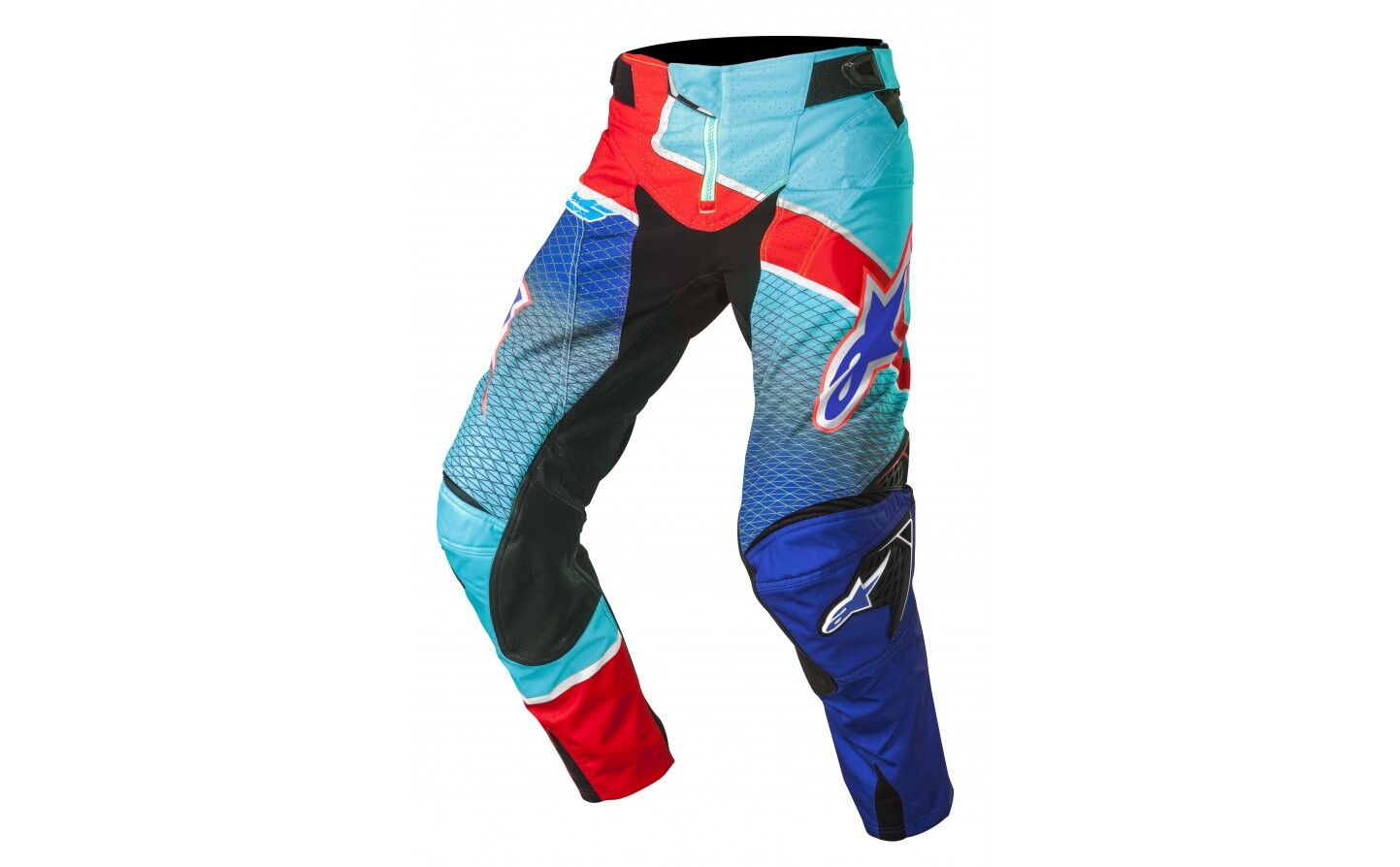Pantalones Alpinestars Techstar Venom Pants Azul Cyan Rojo  3720017-773