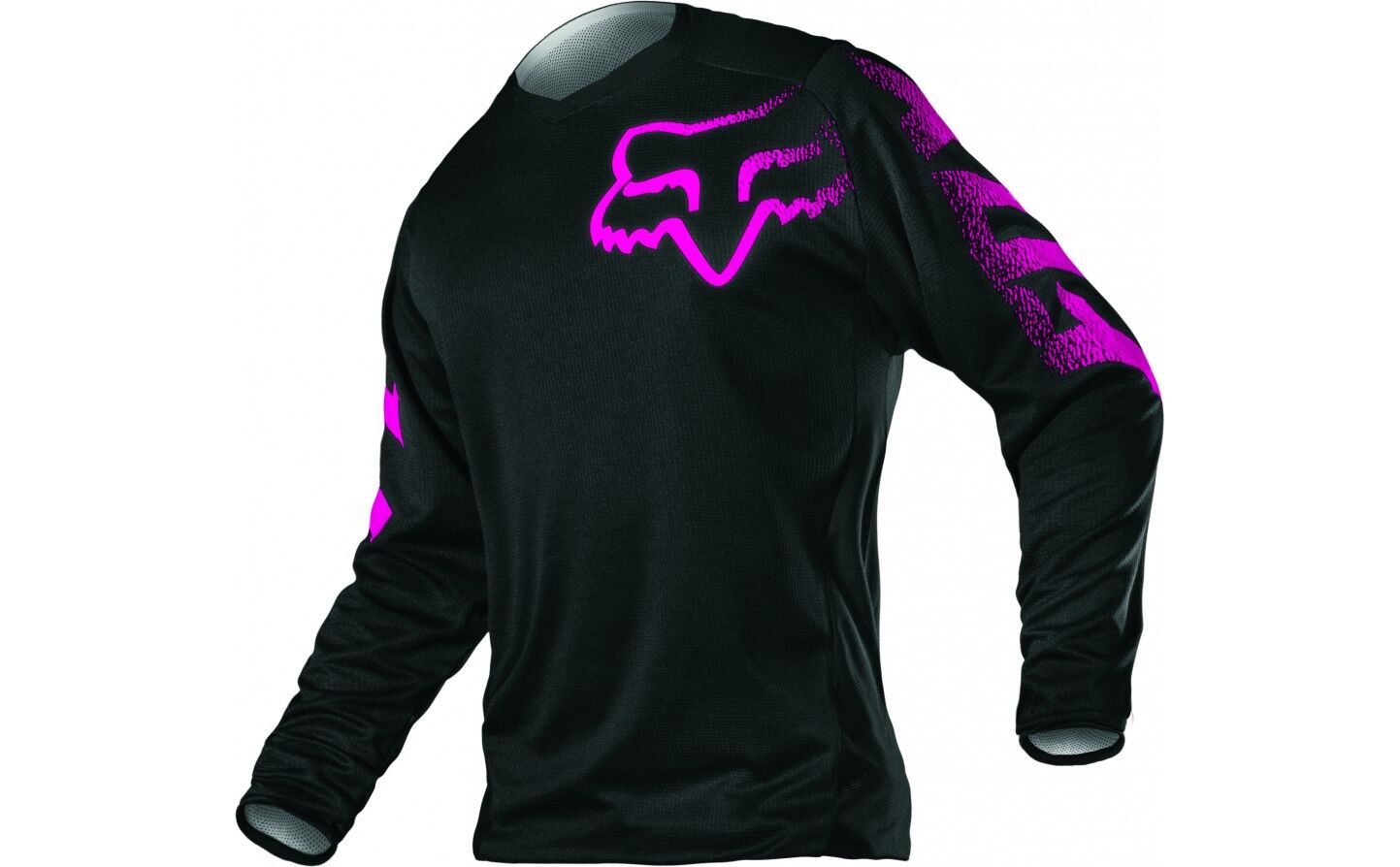 Jersey Motocross Mujer Fox Wmn Blackout Jersey Negro / Rosa Fx16  12337-285