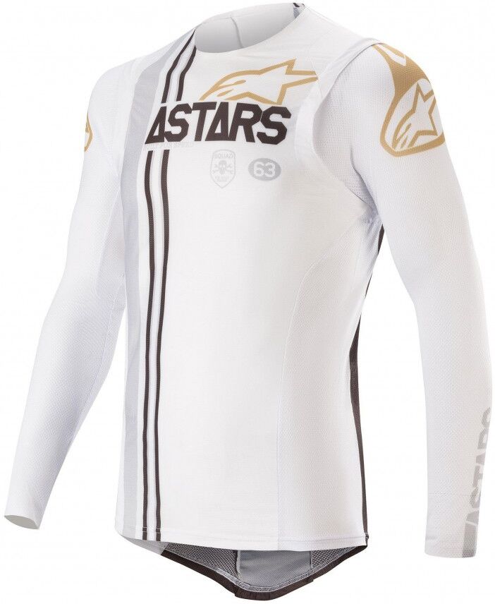 Camiseta Alpinestars Supertech Squad 20 Blanco Oro  3760620