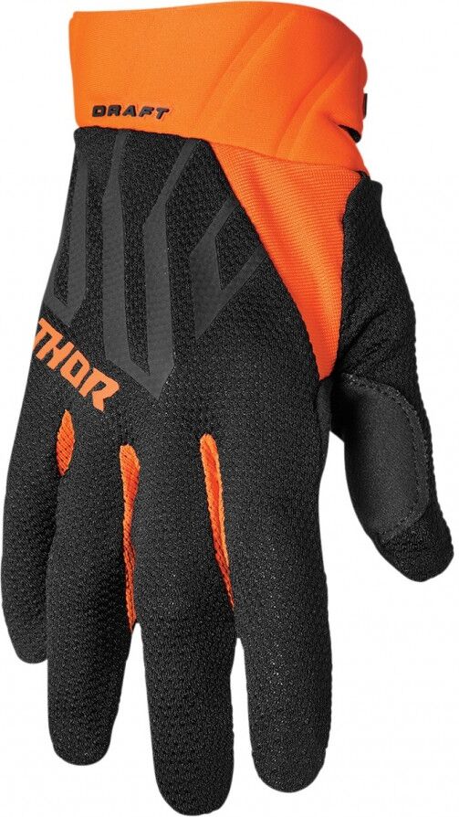 Guantes Thor Draft Negro Naranja  33306806