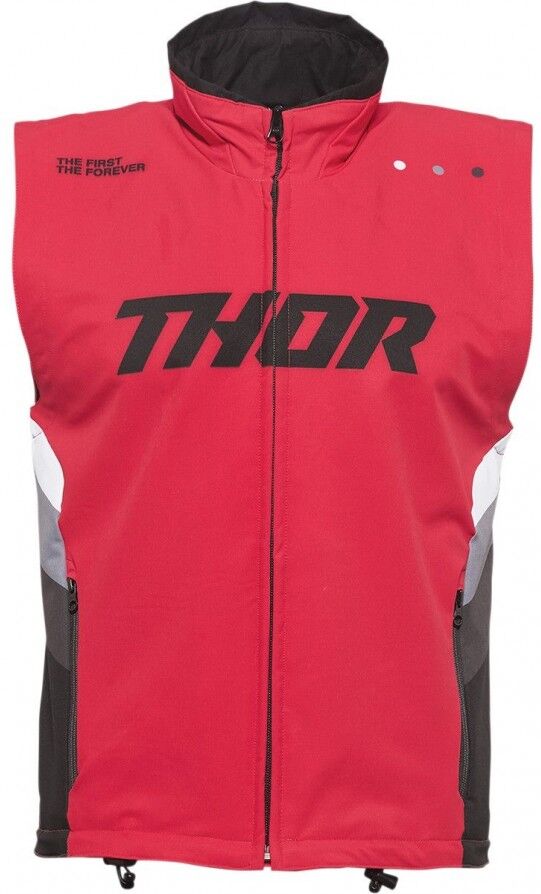 Chaleco Thor Warm Up Rojo Negro  28300589