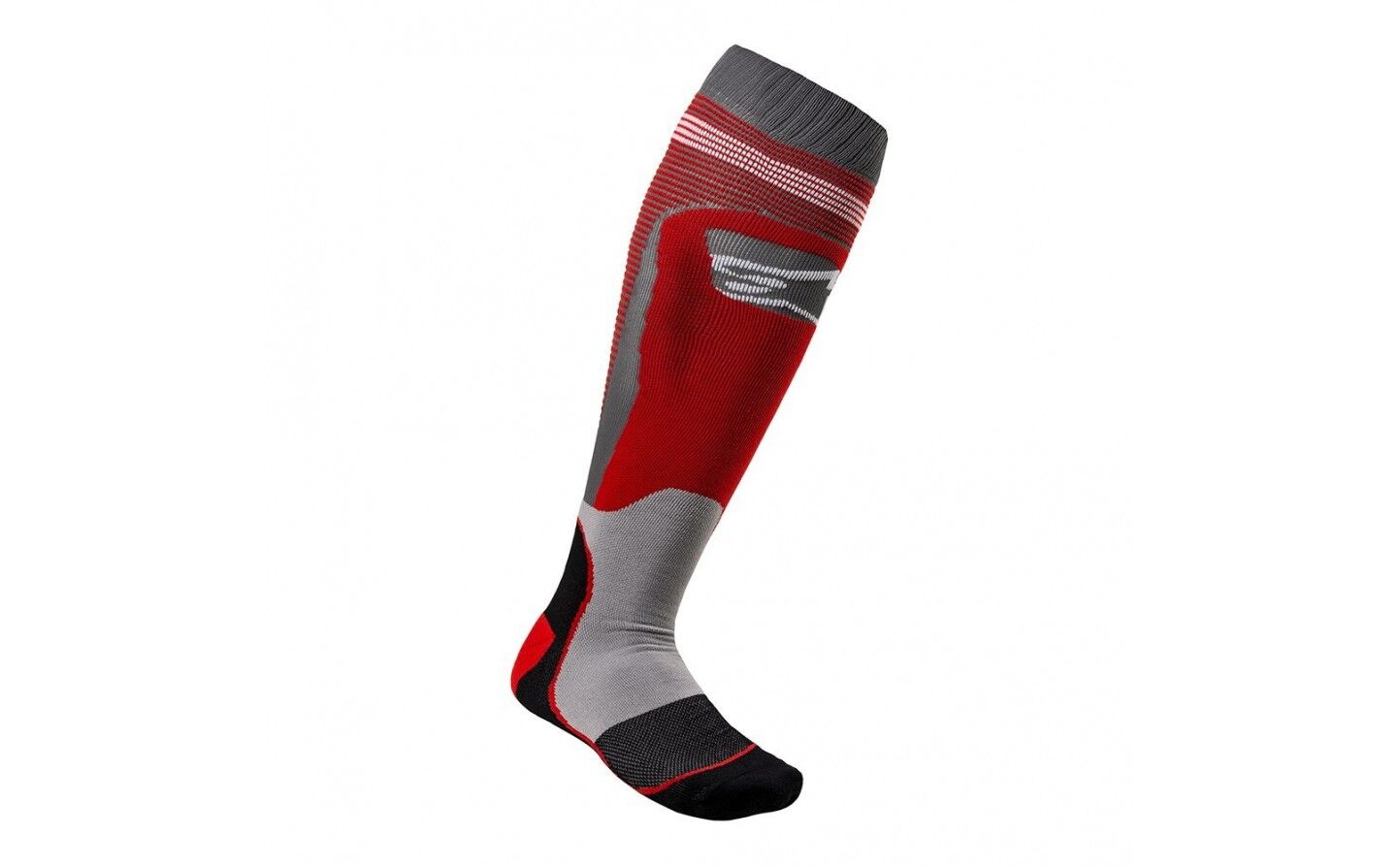 Calcetines Alpinestars Mx Plus-1 Socks Red Cool Gray  4701820-318