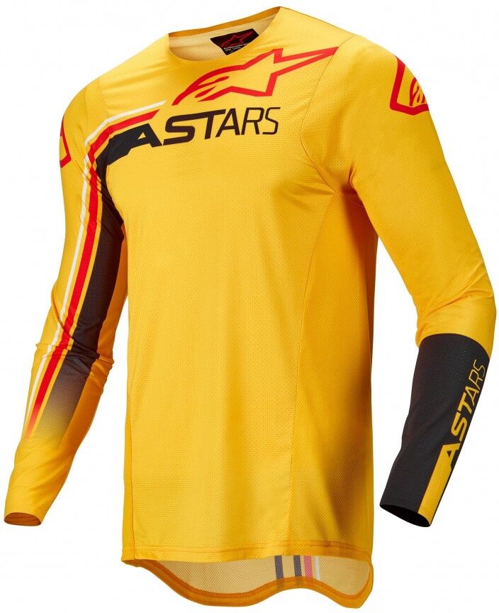 Camiseta Alpinestars Supertech Blaze Amarillo Negro  3760422-583