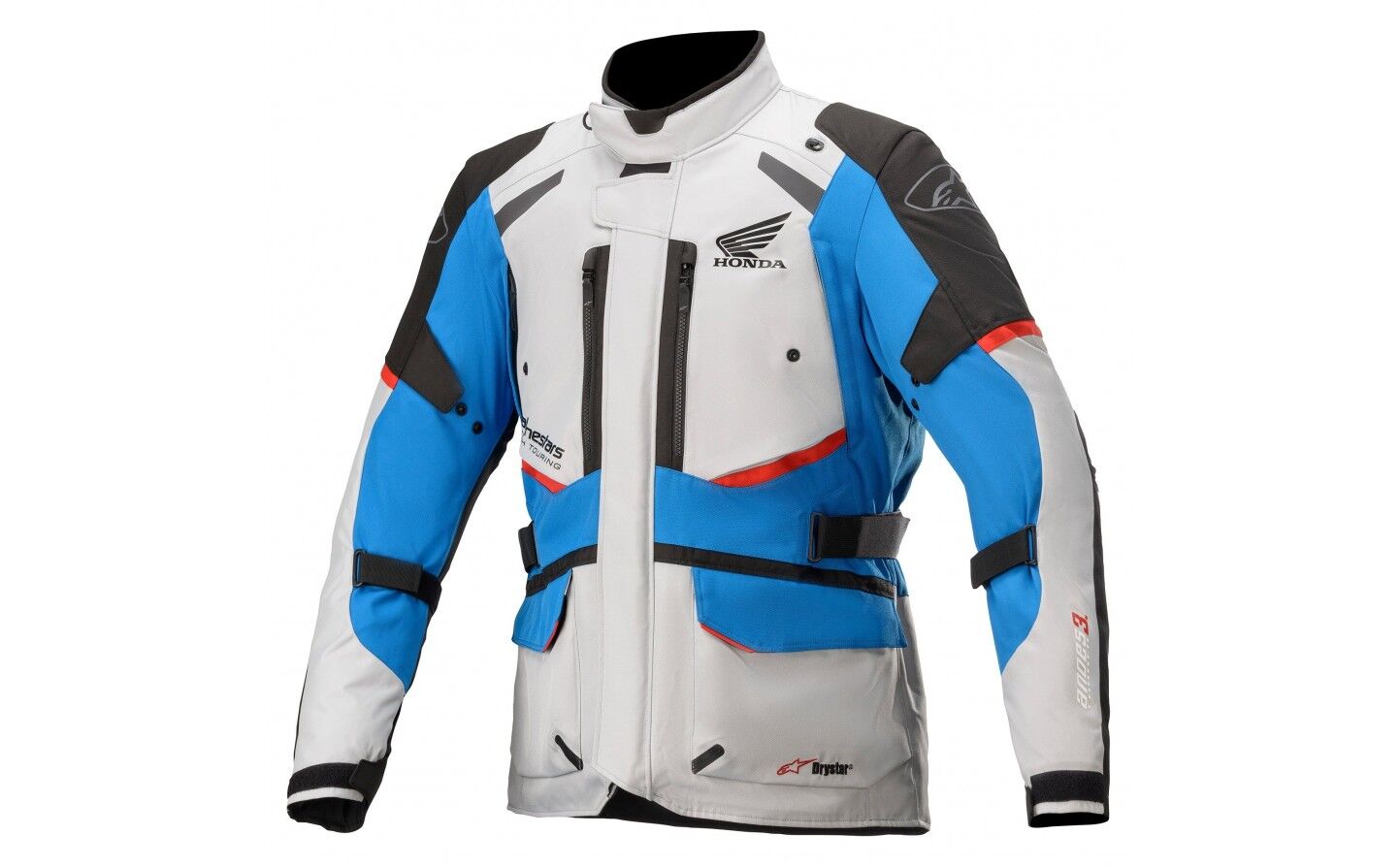 Chaqueta Alpinestars Honda Andes V3 Drystar Gris Azul  3207421-9173