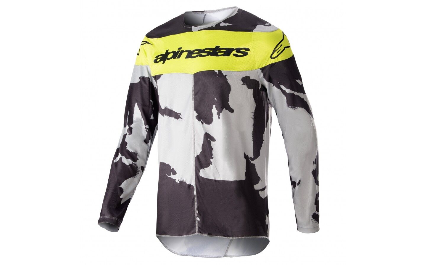 Camiseta Alpinestars Rcaer Tactical Cast Gris Camo Amarillo Fluor  3761223-9255