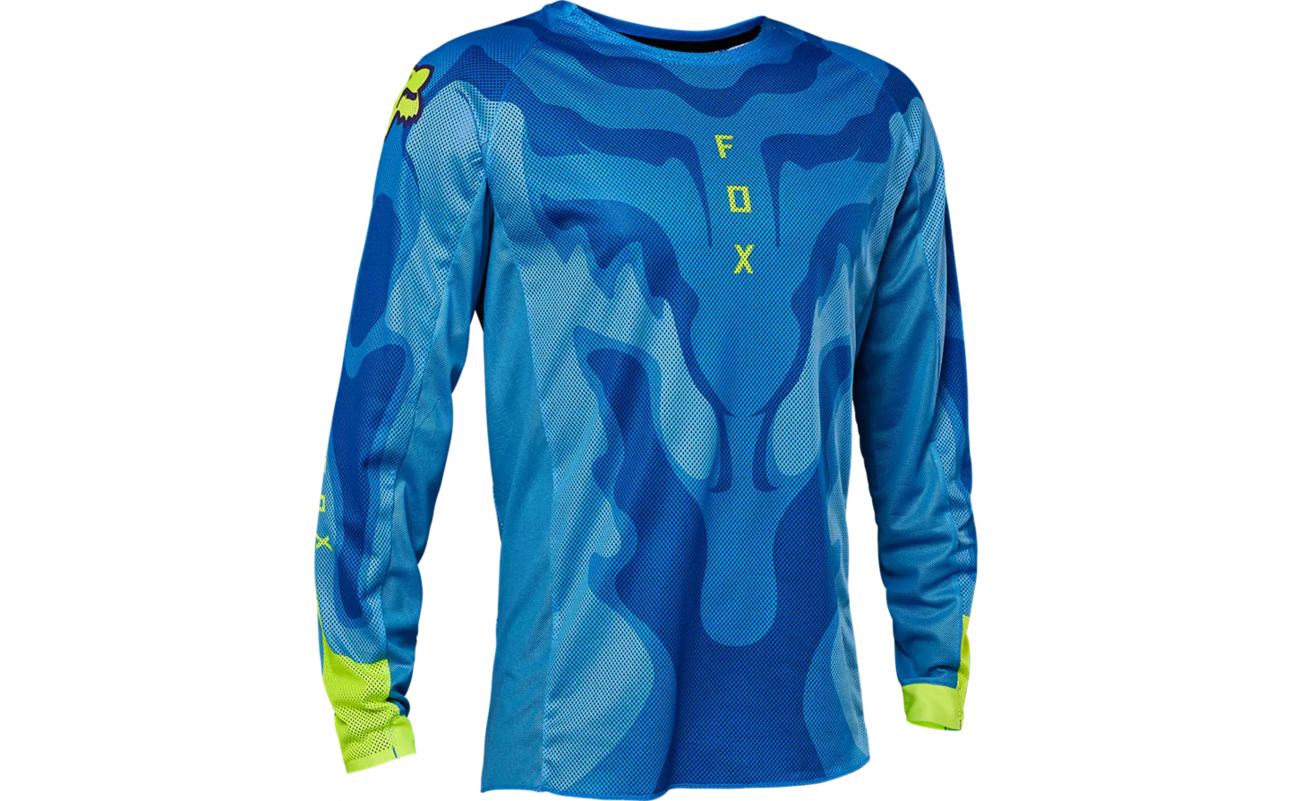 Camiseta Fox Airline Exo Azul Amarillo  28843-026