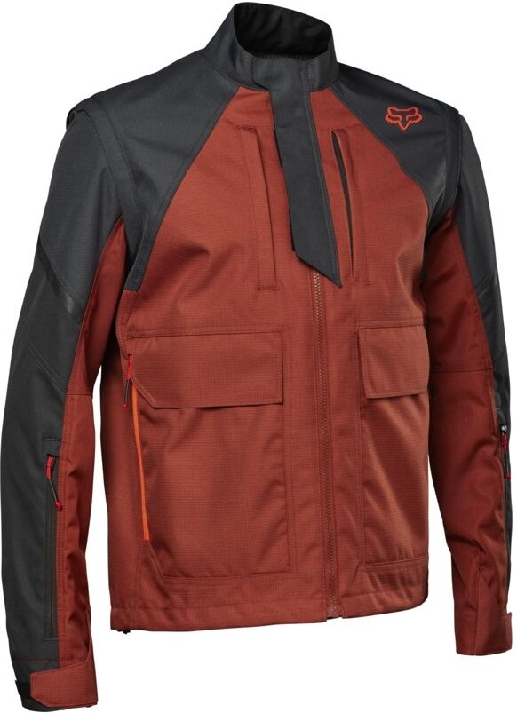 Chaqueta Fox Defend Off Road Negro Rojo  29700-369