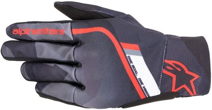 Guantes Alpinestars Reef Negro Gris Camo Rojo  3569020-1343