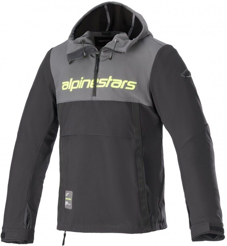 Sudadera Alpinestars Sherpa Gris Negro Amarillo Fluor  4208123-9151