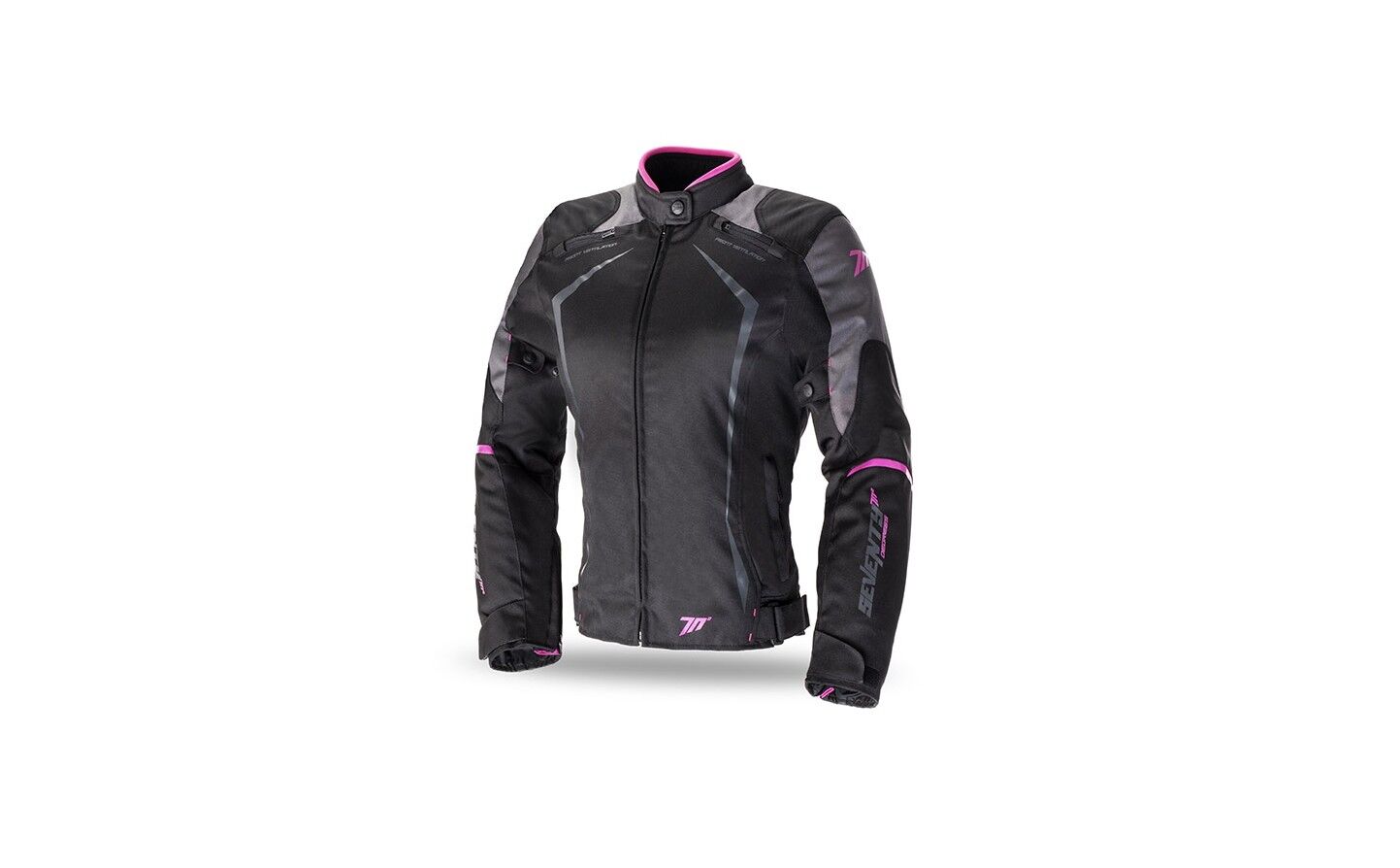 Chaqueta Seventy Mujer Sd-Jr49 Invierno Racing Negro Roja  SD21049043