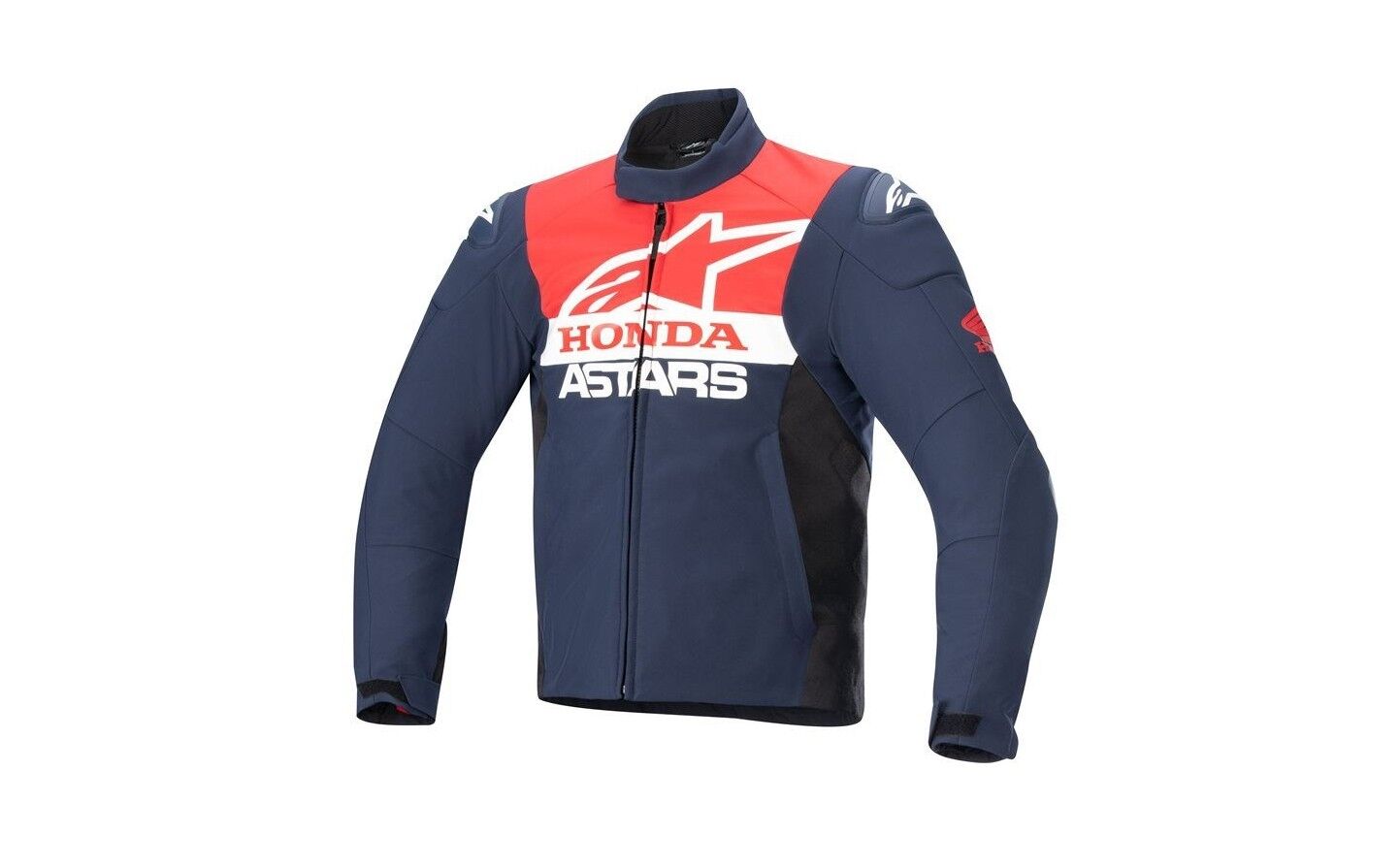 Chaqueta Alpinestars Honda Smx Wa Waterproof Softshell Azul Rojo Negro Brillo