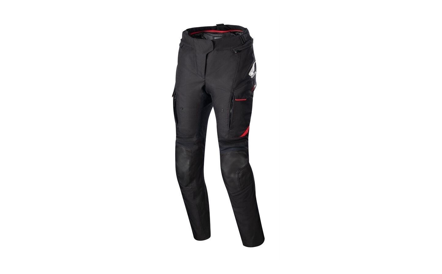 Pantalón Alpinestars Honda Stella Andes V3 Drystar Negro Rojo Brillo