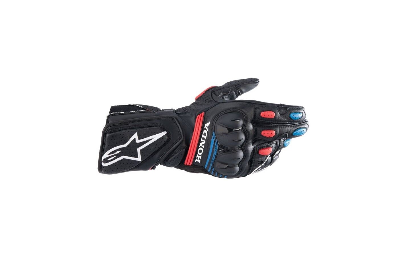 Guantes Alpinestars Honda Sp-8 V3 Negro Brillo Rojo Azul  3558423-1317