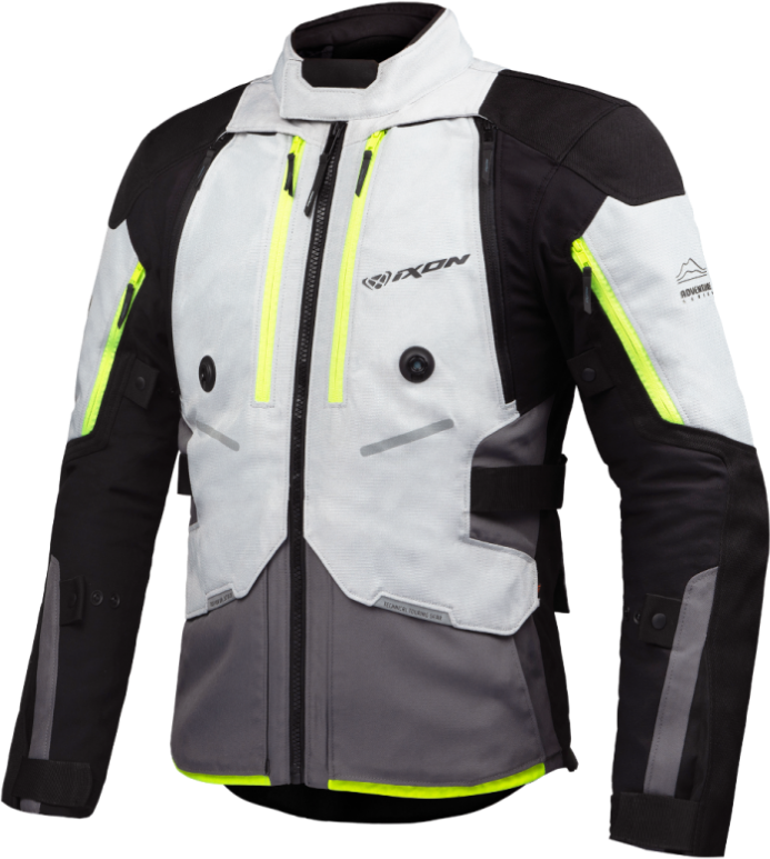 Chaqueta Ixon Vidar Gris Negro Amarillo  105101085-4037