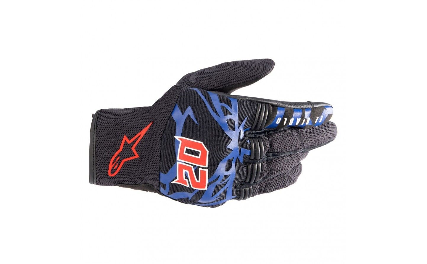 Guantes Alpinestars FQ20 Copper Negro Azul  3565423-1737