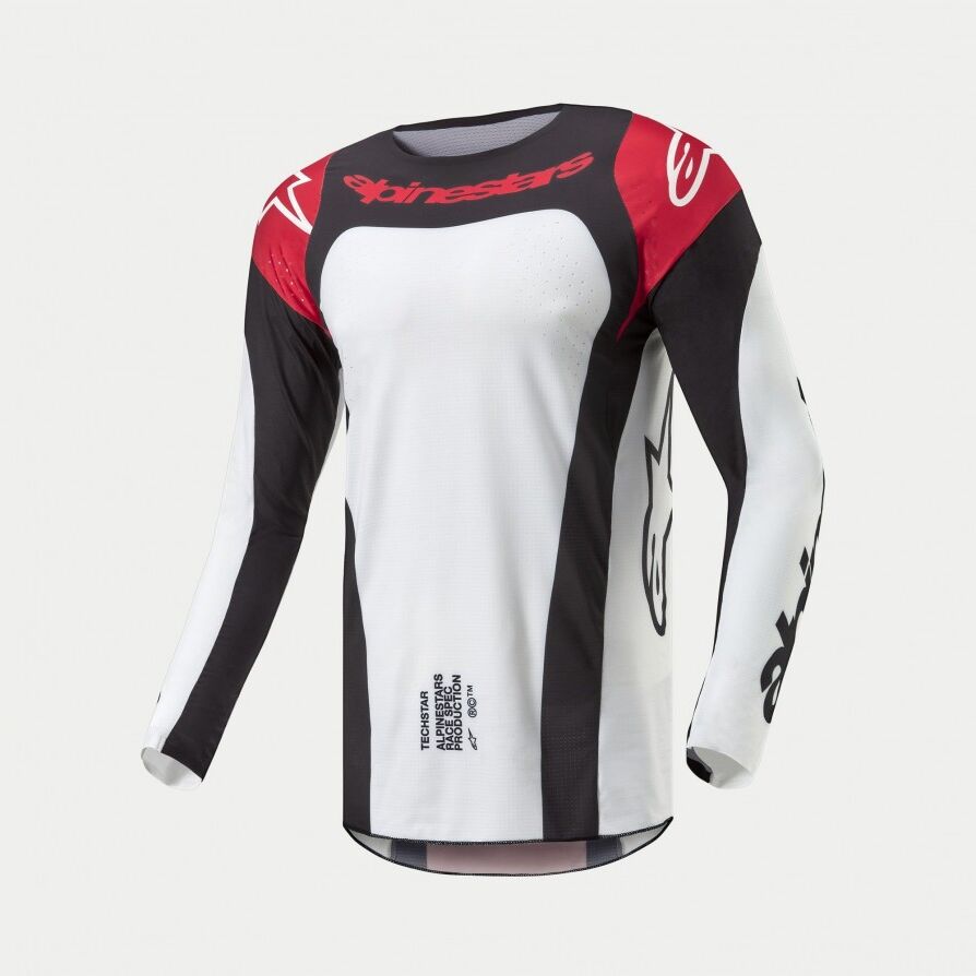 Camiseta Alpinestars Techstar Ocuri Rojo Blanco Negro  3767024-3111