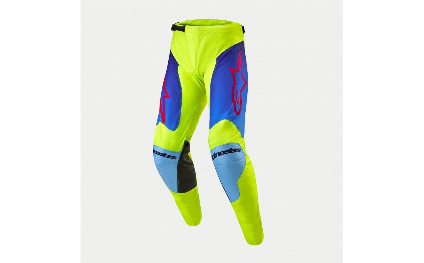 Pantalón Alpinestars Racer Hoen Amarillo Fluor Azul Marino  3721324-525