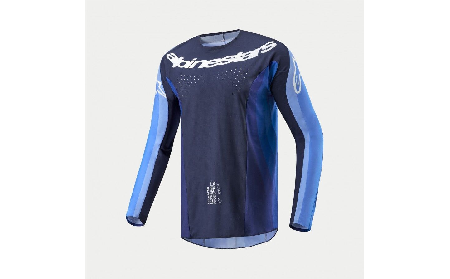 Camiseta Alpinestars Techstar Pneuma Azul Marino Azul Claro  3766924-7054
