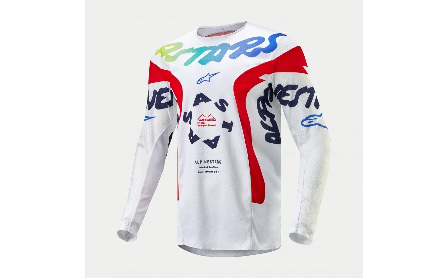 Camiseta Alpinestars Racer Hana Blanco Multicolor  3768324-258