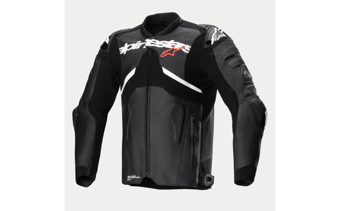 Chaqueta Alpinestars Atem V5 Cuero Blanco Negro  3106524-12