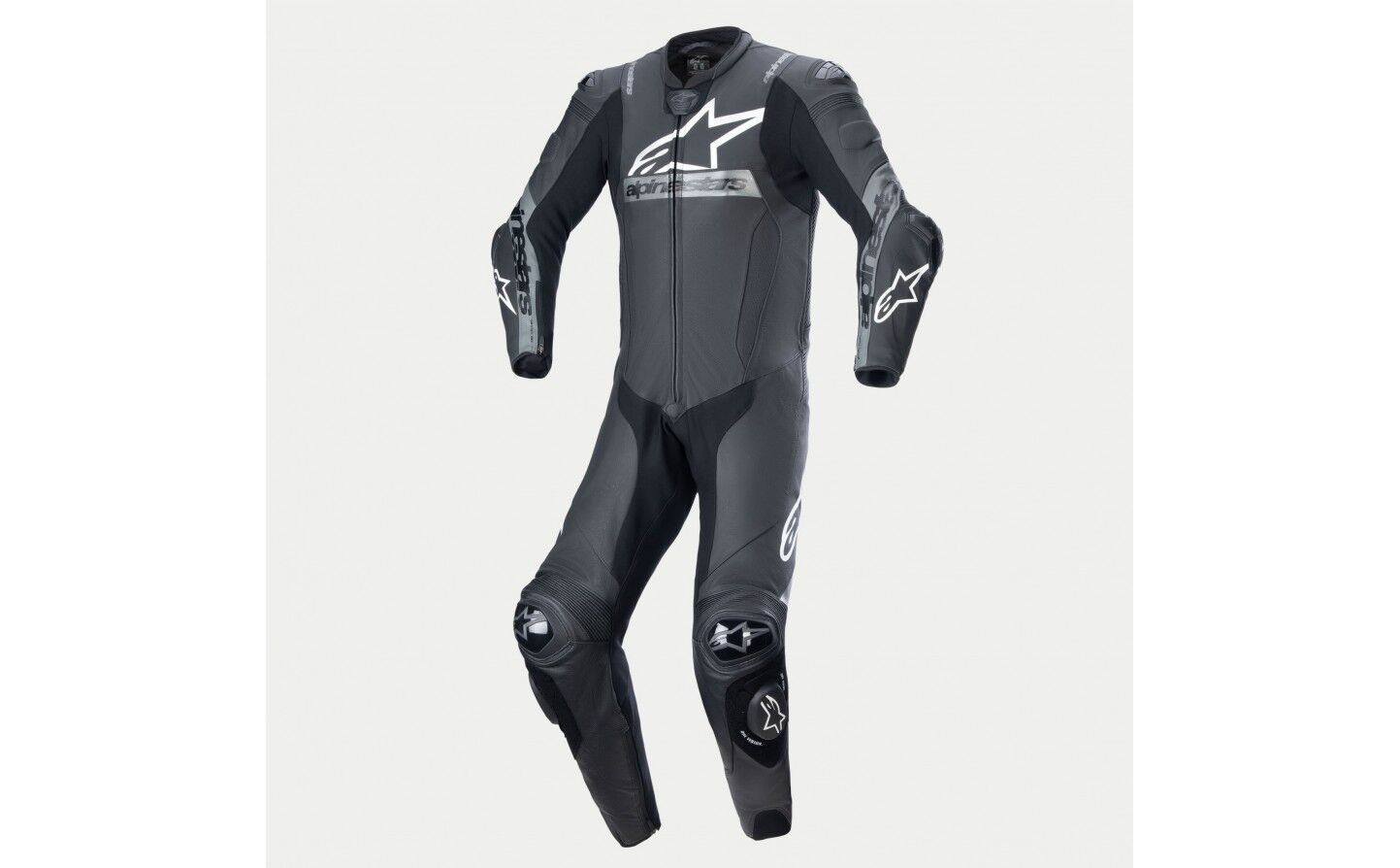 Mono Alpinestars Missile V2 Ward Cuero Negro Gris  3151824-1024