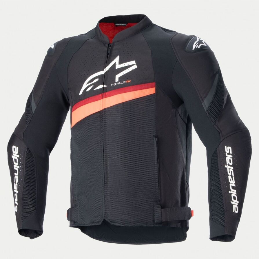 Chaqueta Alpinestars T-Gp Plus R V4 Airflow Negro Rojo Fluor  3300624-1030