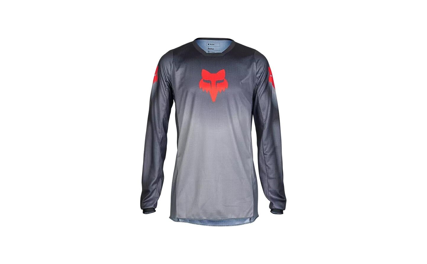 Camiseta Técnica Fox 180 Interfere Gris Rojo  32053-037