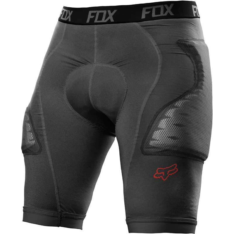 Fox Titan Race Protektoren cortos - Negro Gris (L)