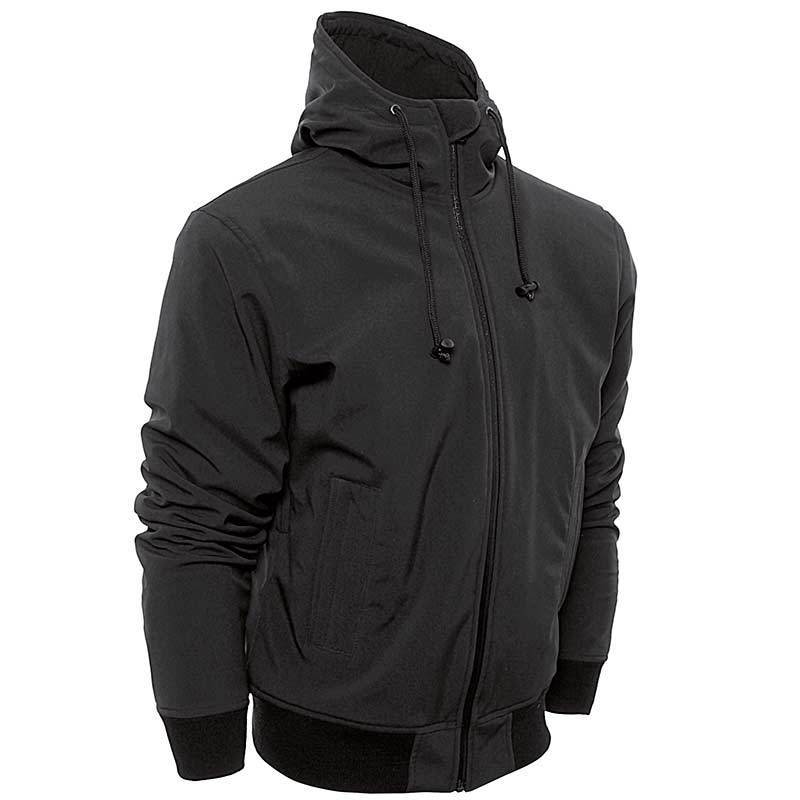 Bores Safety 2 Softshell Sudadera con capucha con cremallera - Negro (L)