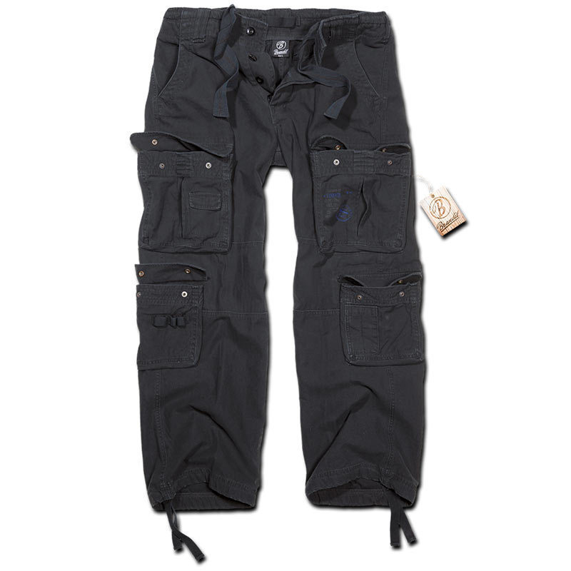 Brandit Pure Vintage Pantalones - Negro (L)