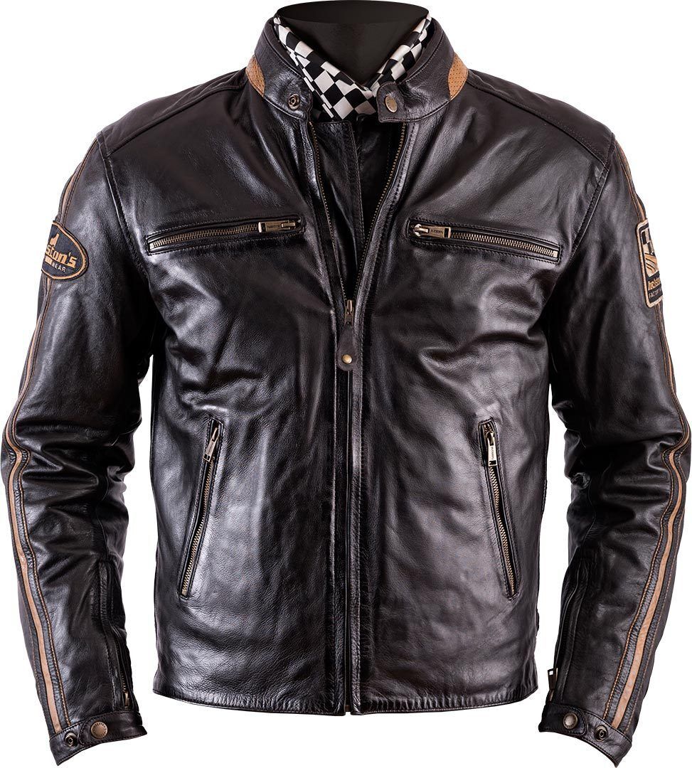 Helstons ACE Rag Chaqueta de cuero - Marrón (6XL)