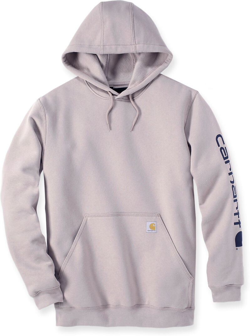 Carhartt Midweight Sleeve Logo Sudadera con capucha - Negro Blanco