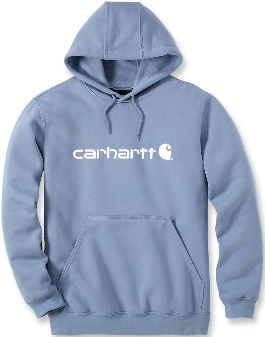 Carhartt Signature Logo Midweight Sudadera con capucha - Azul (XS)