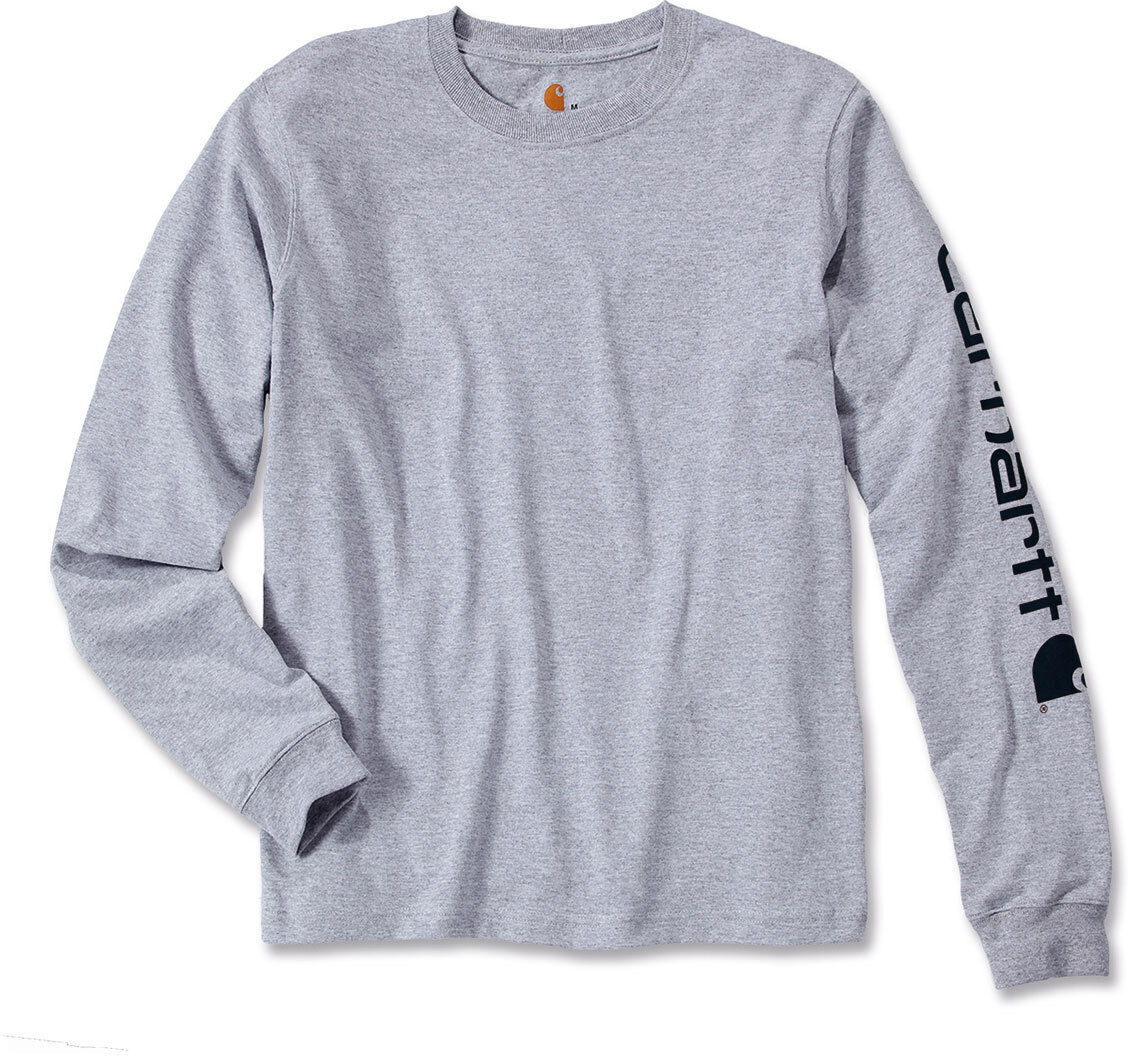 Carhartt Logo Longsleeve - Gris (S)