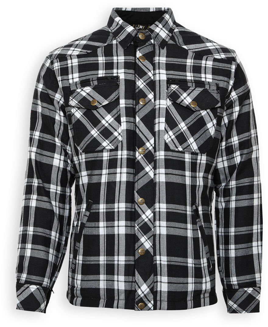 Bores Lumberjack Camisa - Negro Blanco (S)