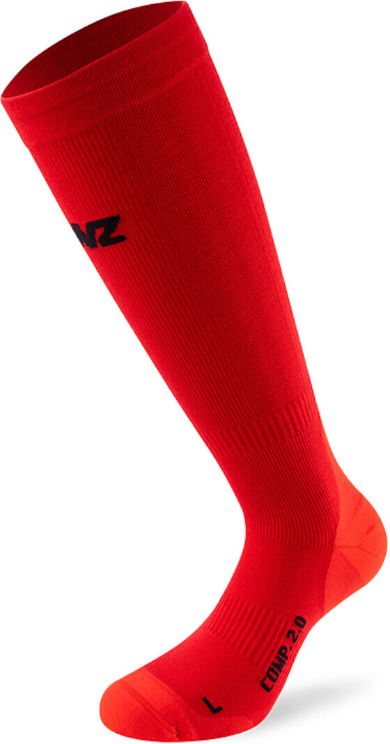 Lenz Compression 2.0 Merino Calcetines - Rojo (L)