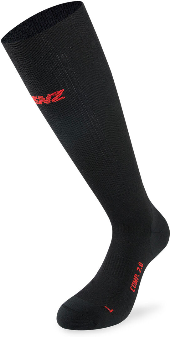 Lenz Compression 2.0 Merino Calcetines - Negro (S)