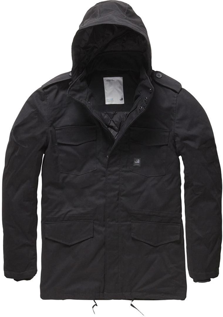 Vintage Industries Darren Parka Chaqueta - Negro (M)