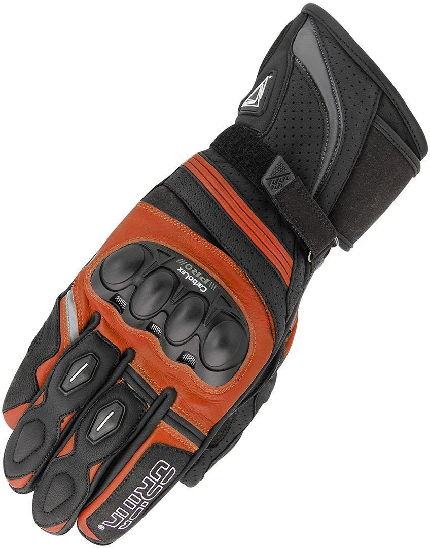 Orina Splash Guantes de motocicleta - Negro Naranja (3XL)