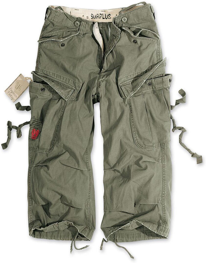 Surplus Engineer Vintage 3/4 Pantalones cortos - Verde (M)