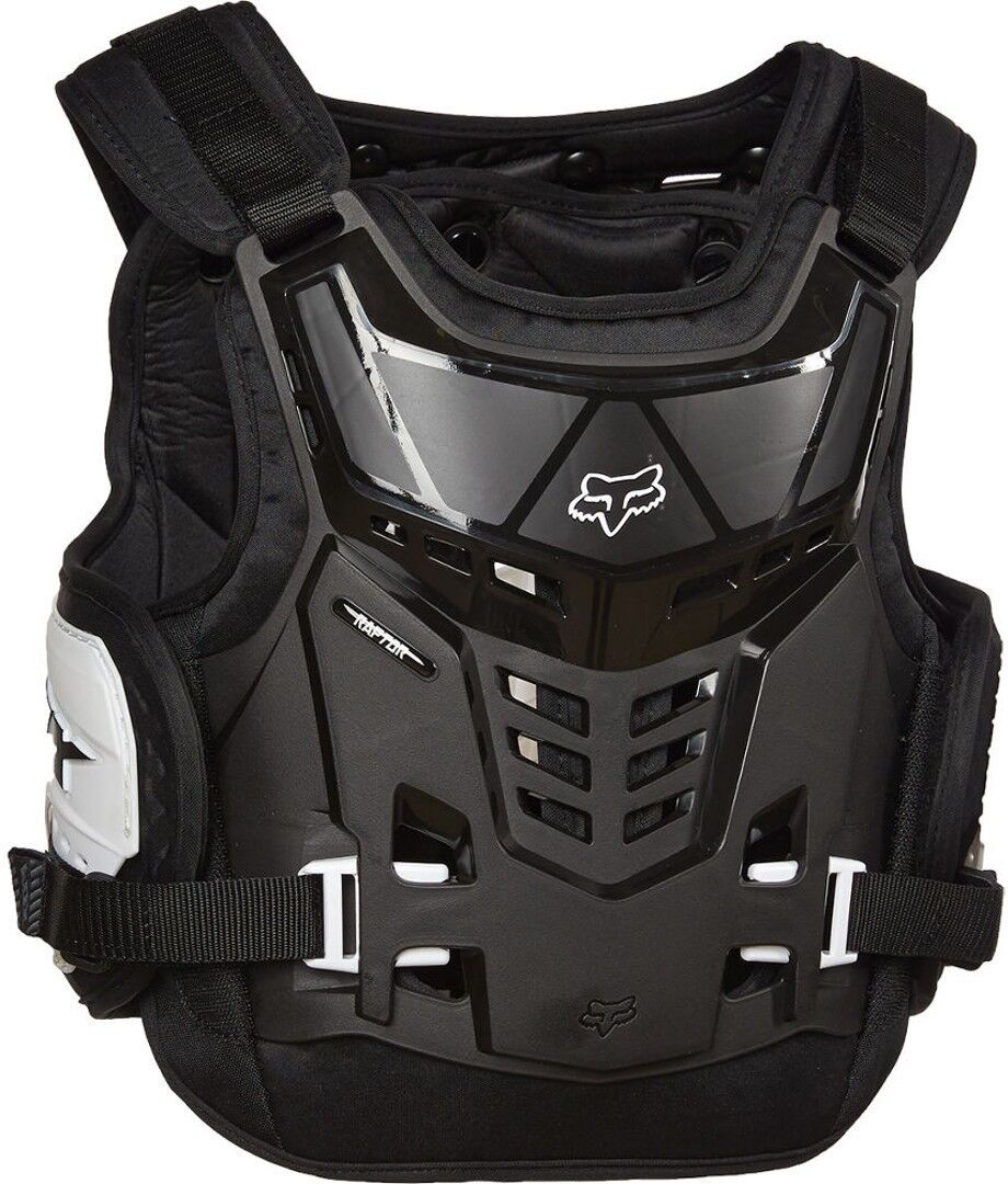 Fox Raptor Proframe LC Protector de pecho de la juventud - Negro Blanco (un tamaño)