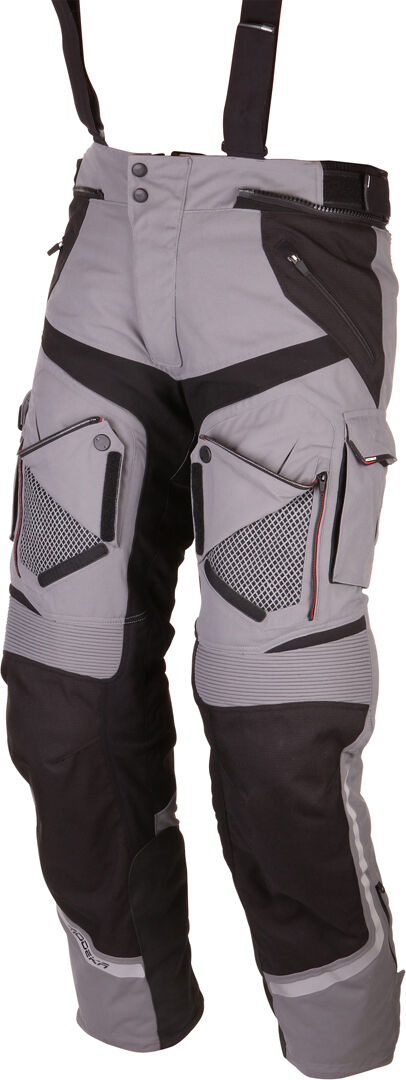 Modeka Panamericana Pantalones Textiles para Motocicletas - Negro Gris